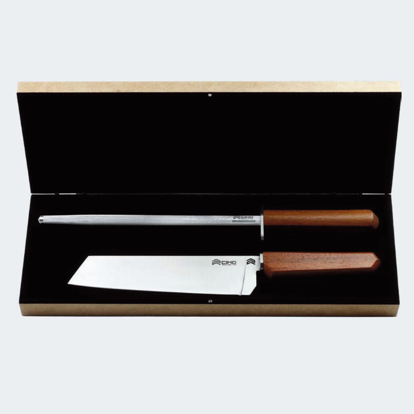 Kit Churrasco Oiti Brasa - Faca Santoku 8" 3003/8 e Chaira 10" 3013/10 TS - 3003/8 K2