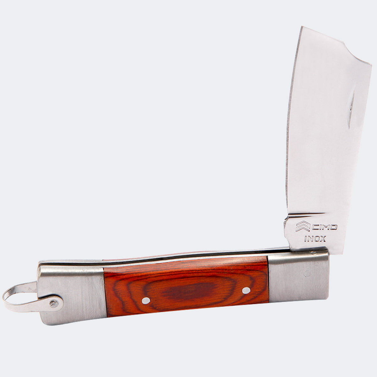 Canivete Cimo Inox Cabo Inox E Cimowood Madeira Com Bainha - 320/7 I CW C/B