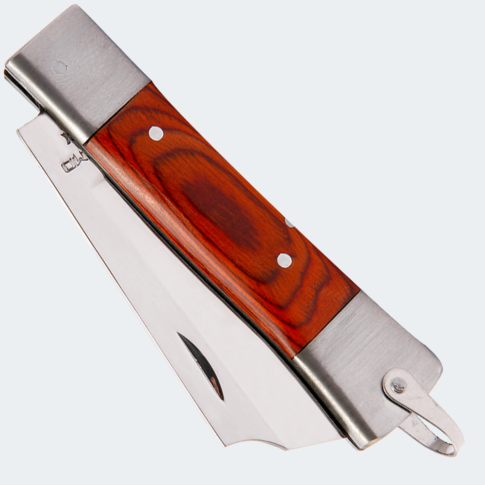 Canivete Cimo Inox Cabo Inox E Cimowood Madeira Com Bainha - 320/7 I CW C/B