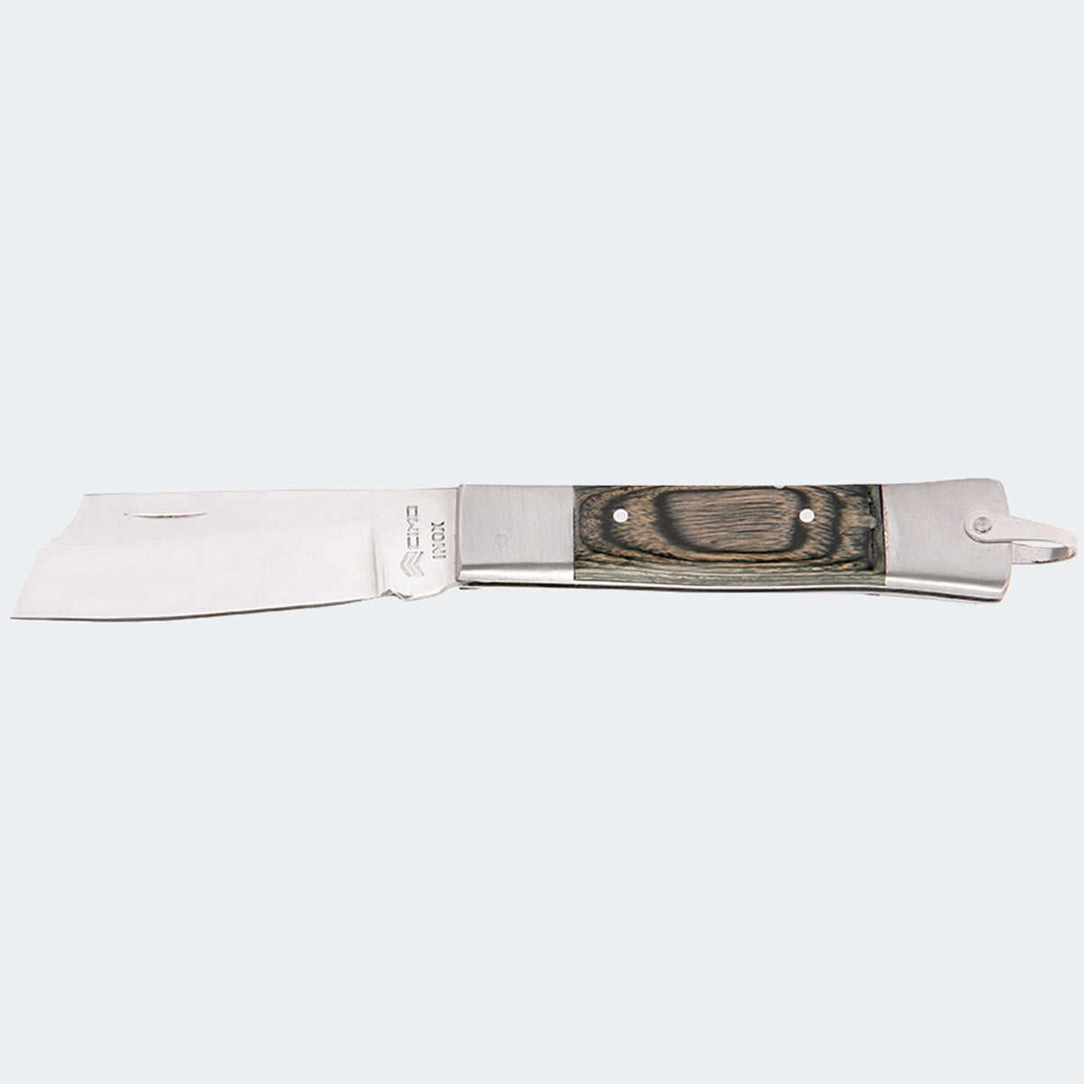 Canivete Cimo Inox Cabo Inox E Cimowood Cinza Com Bainha - 320/7 I CW C/B