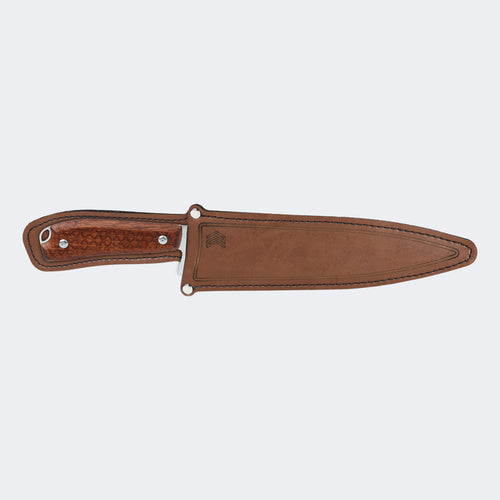 Faca Cimo Campeira Inox Cabo Madeira Com Bainha - CP789/8-MAD C/B