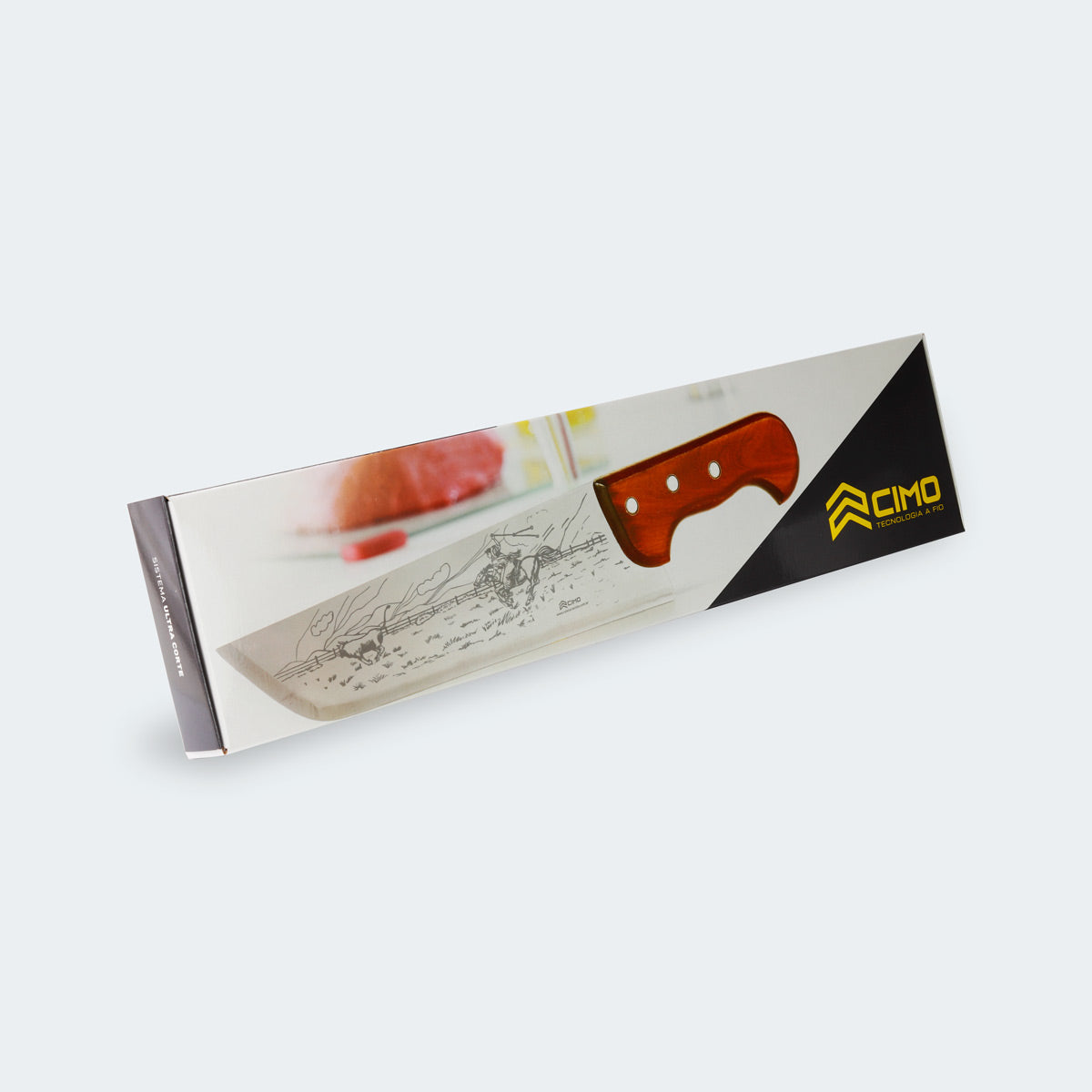 Faca Cimo Inox Cabo Madeira - 660/P