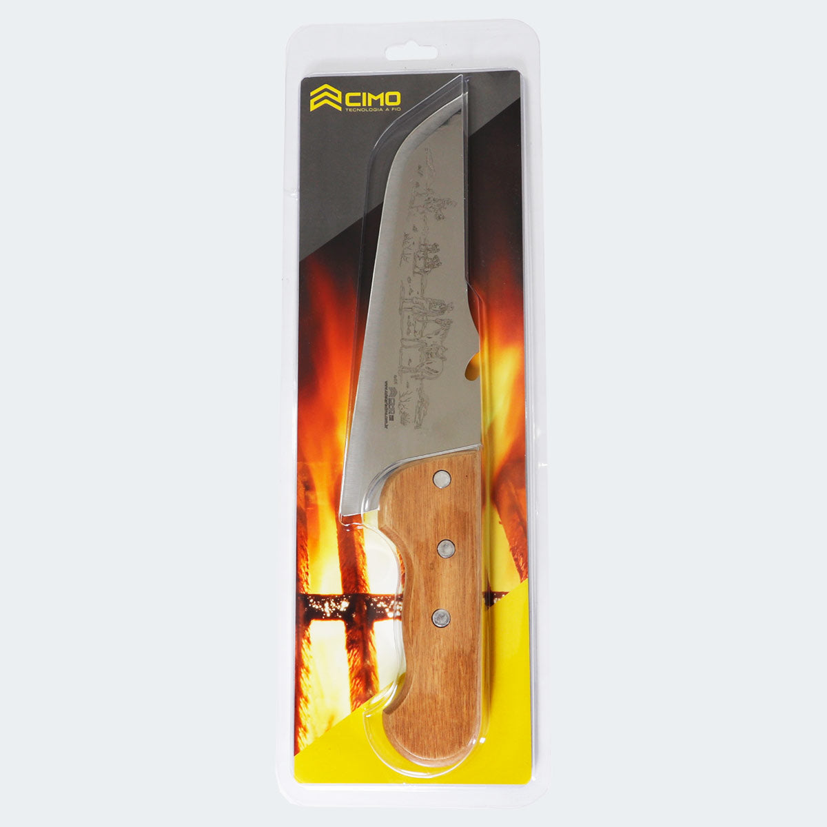 Faca Cimo Inox Cabo Madeira – 660/PQ