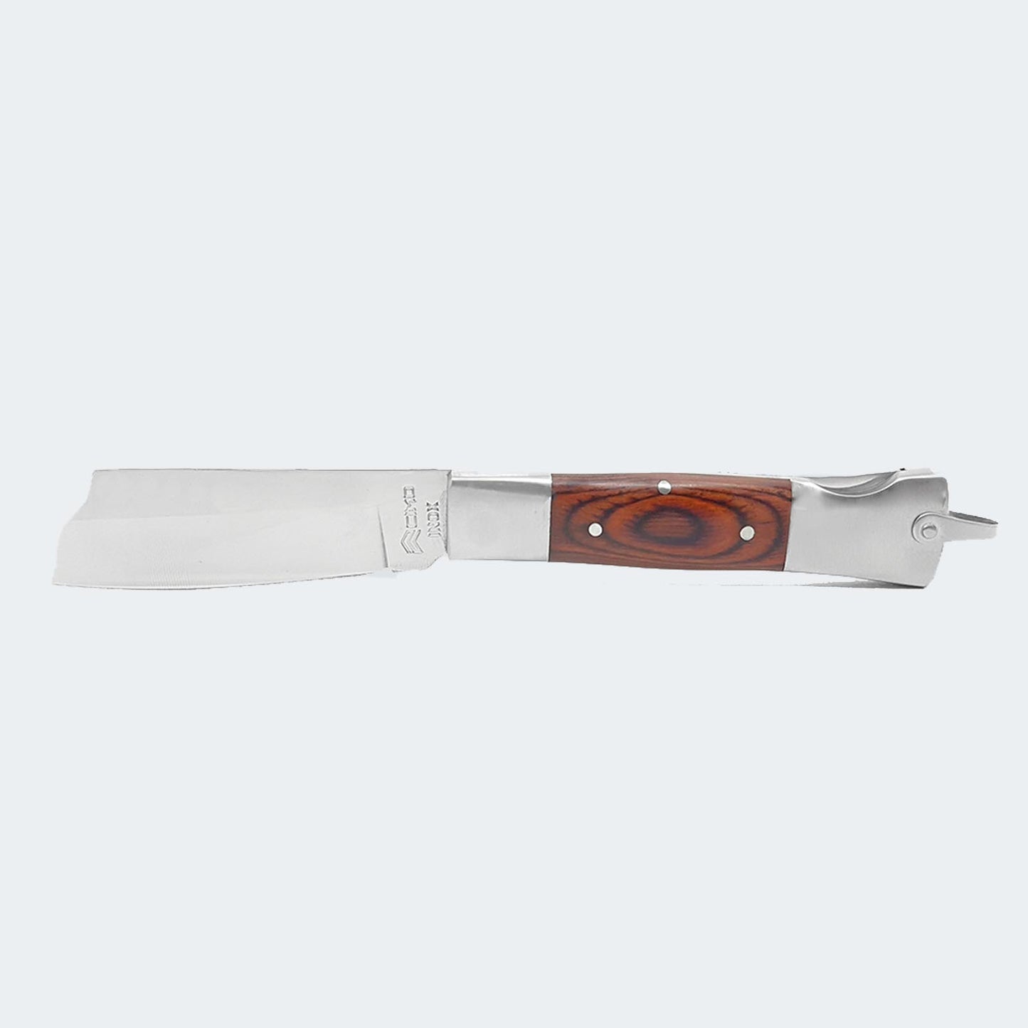 Canivete Cimo Inox Cabo Inox E Cimowood Madeira Com Trava E Bainha - 320/7 I CW SS C/B