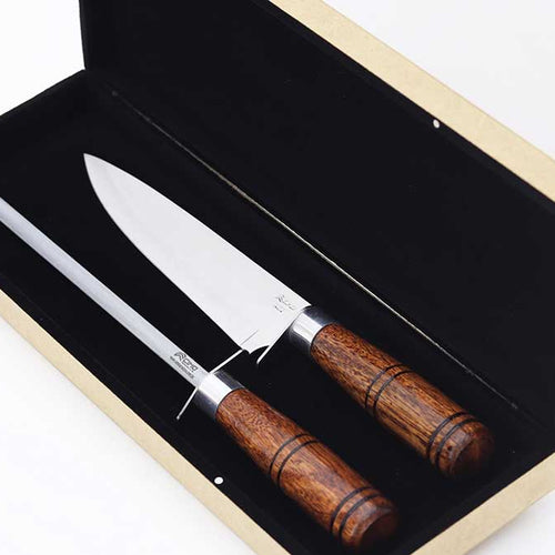 Kit Churrasco Chef - Faca Chef 8” 2350/8 E Chaira 2020/8 Com Estojo - 2350/8 K1