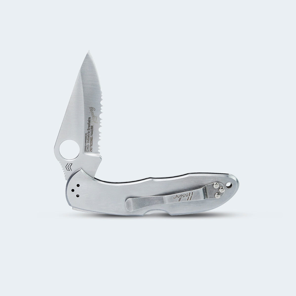 Canivete Cimo Heeler 8 Roping Inox Cabo Inox Com Clip - 9440/8R