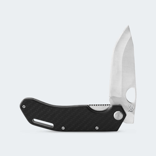 Canivete Cimo Eclipse Inox Cabo Fibra de Carbono Com Clip – EC85