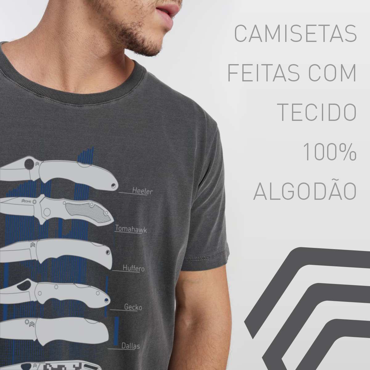 Camiseta Com Estampa Cimo Canivetes