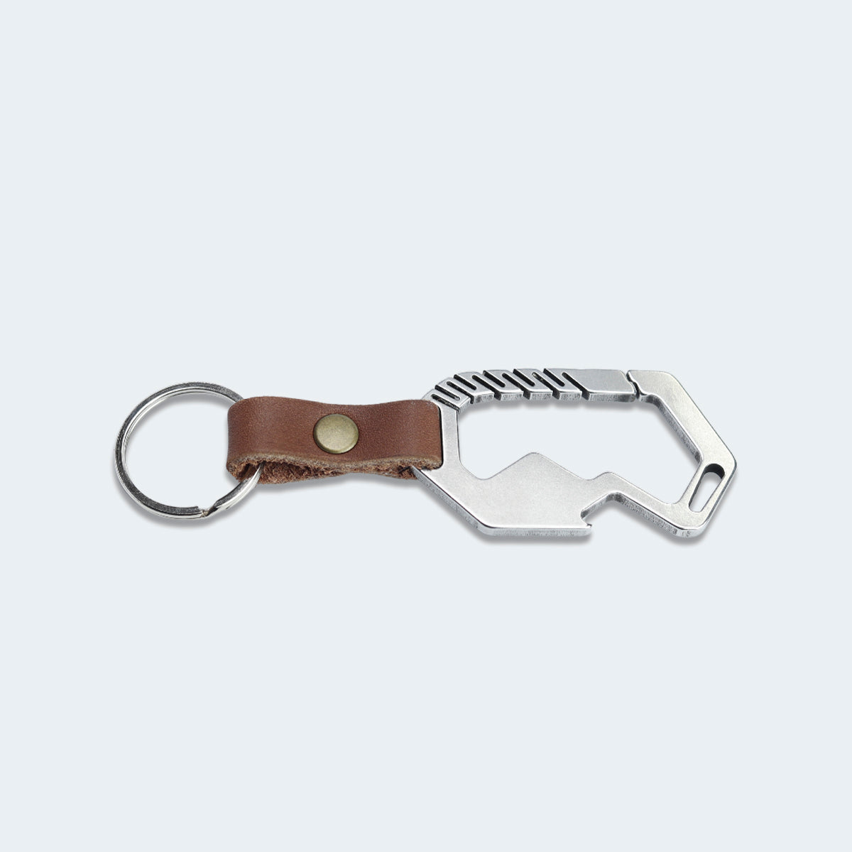 Mosquetão Holder Cimo MOBA 31 Inox com Couro Legítimo