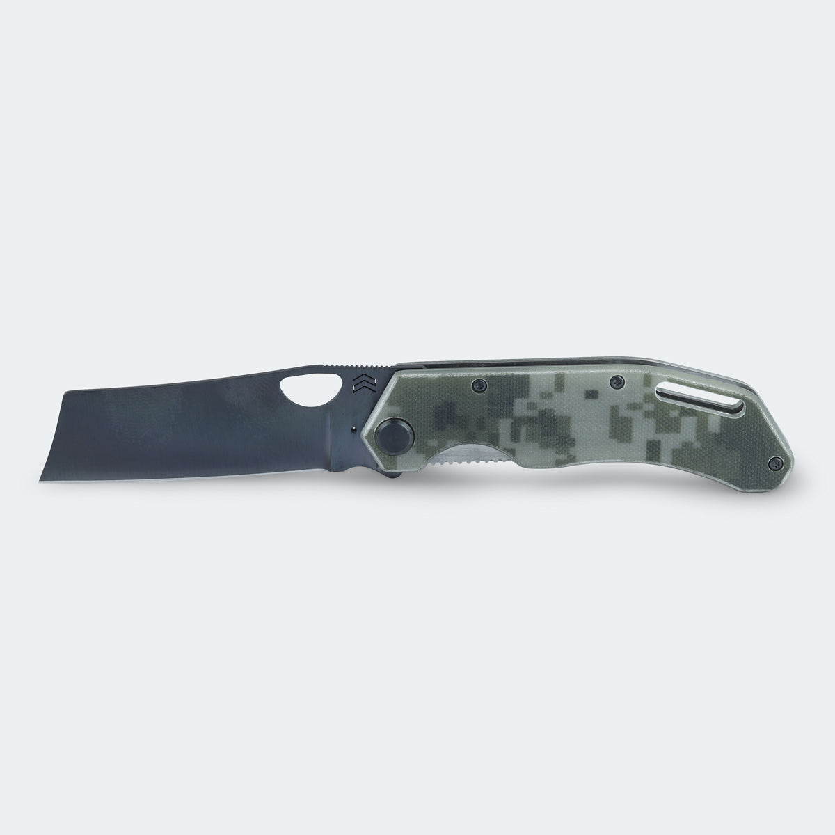 Canivete Cimo Komodo Cleaver Black Titanium Cabo G10 Com Clip - K85C-G10-BTI
