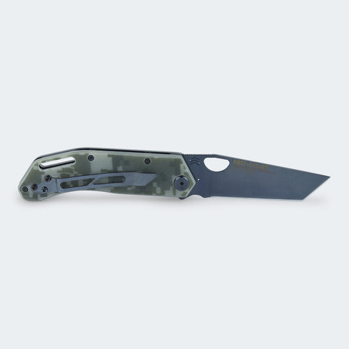 Canivete Cimo Komodo Tanto Black Titanium Cabo G10 Com Clip - K85T-G10-BTI
