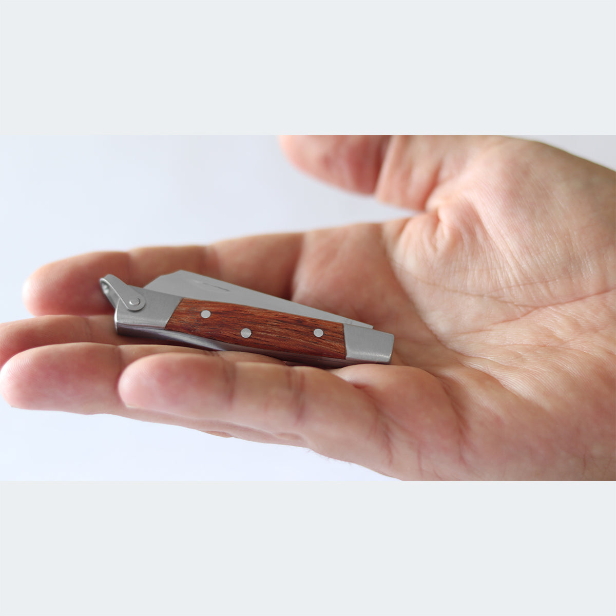 Canivete Cimo Inox Cabo Inox E Madeira - 330/5 I MAD