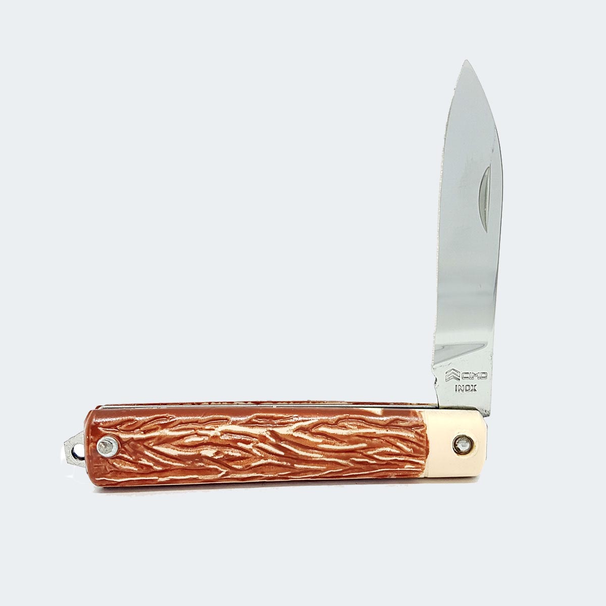 Canivete Cimo Inox Cabo Acetato Com Bainha - 52/P I C/B