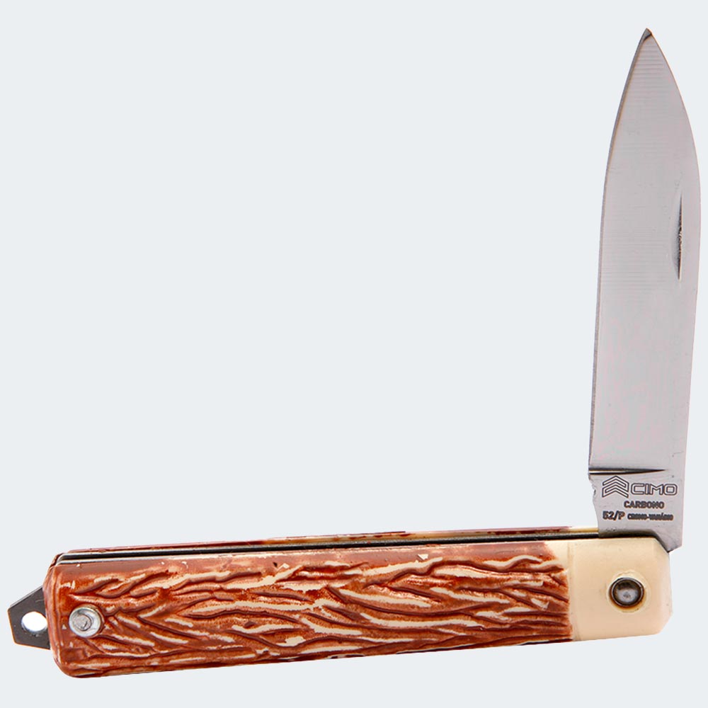 Canivete Cimo Carbono Cabo Acetato Com Bainha - 52/PC C/B