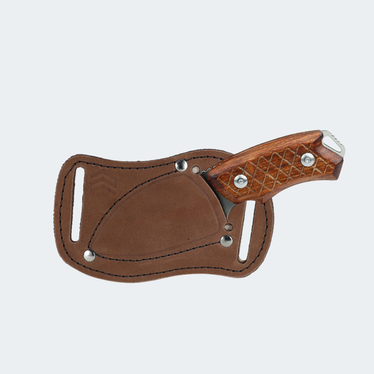 Faca Cimo Braba II Inox Cabo Madeira Com Bainha - BR289-MAD