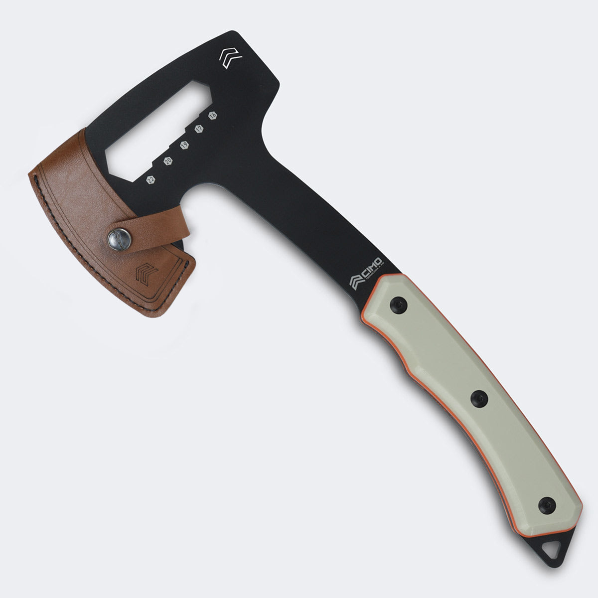 Machado Cimo Ax Carbono 90mm Preto Cabo Rigiflex Coyote Com Bainha - 4001/90 RFCO-PT