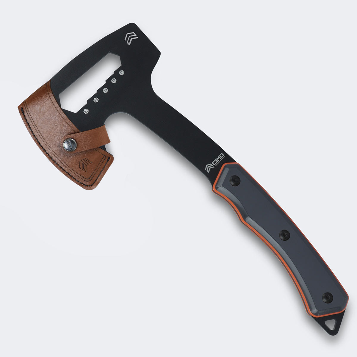 Machado Cimo Ax Carbono 90mm Preto  Cabo Rigiflex Cyber Com Bainha - 4001/90 RFCY-PT