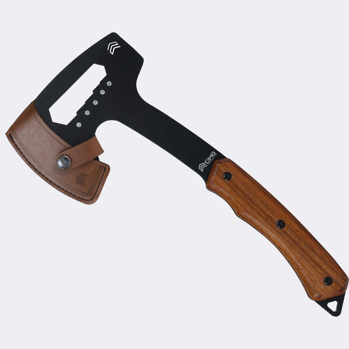 Machado Cimo Ax Carbono 90mm Preto Cabo Madeira Com Bainha - 4001/90 MAD-PT