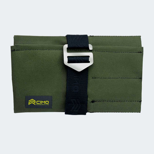 Conjunto Cimo Travel com Faca Cleaver, Garfo, Tábua de Corte e Bag de Transporte Verde - IC282V