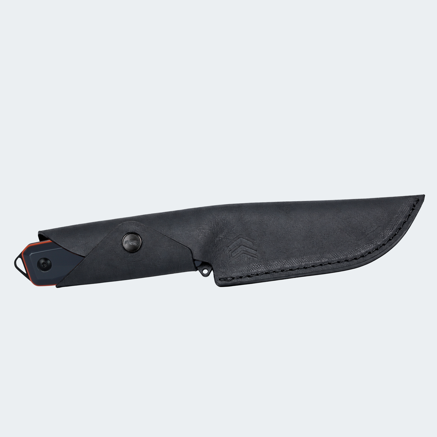 Faca Ax Borba Carbono 5” Preto Cabo Rigiflex Cyber Com Bainha