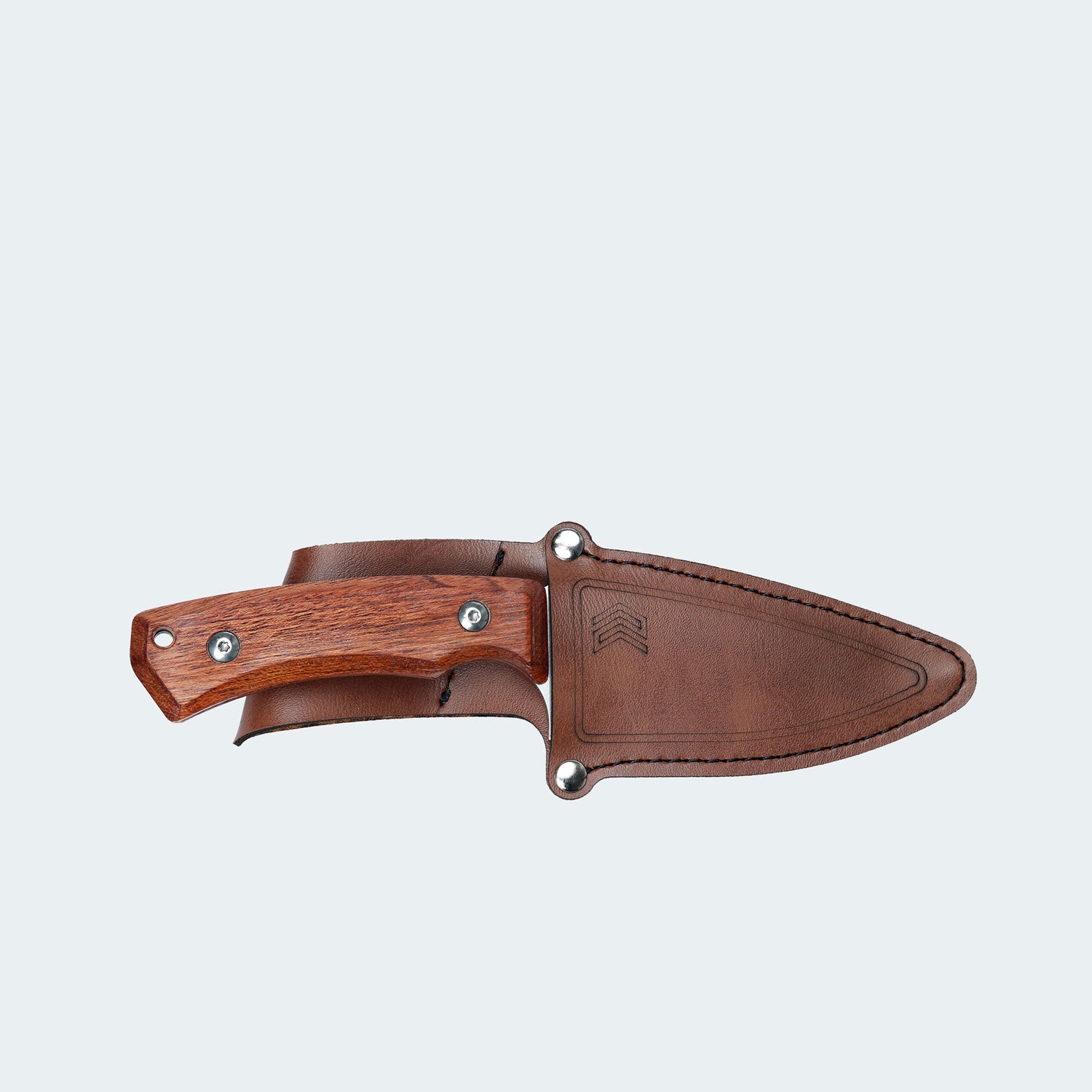 Faca Cimo Braba IV Inox Cabo Madeira Com Bainha - BR489-MAD