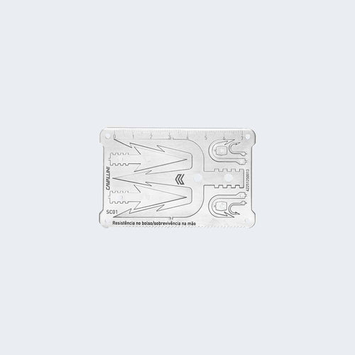 Cartão Sobrevivência Cimo Inox Bushcraft 8 em 1 - SC01