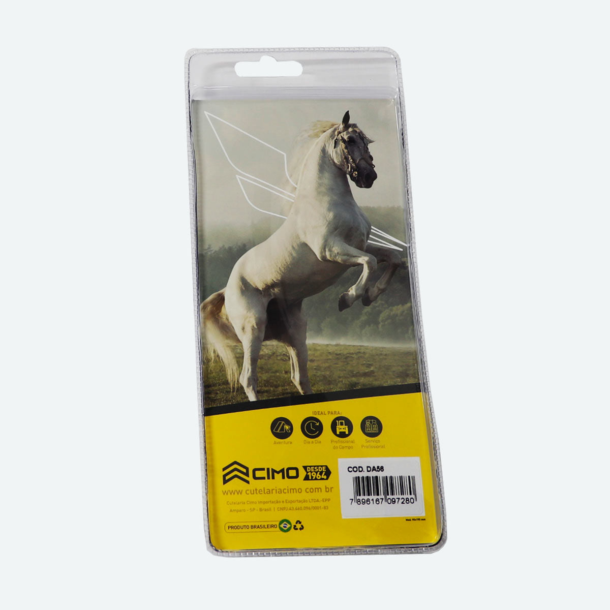 Canivete Cimo Dallas 56 Cabo Inox Com Clip – DA56