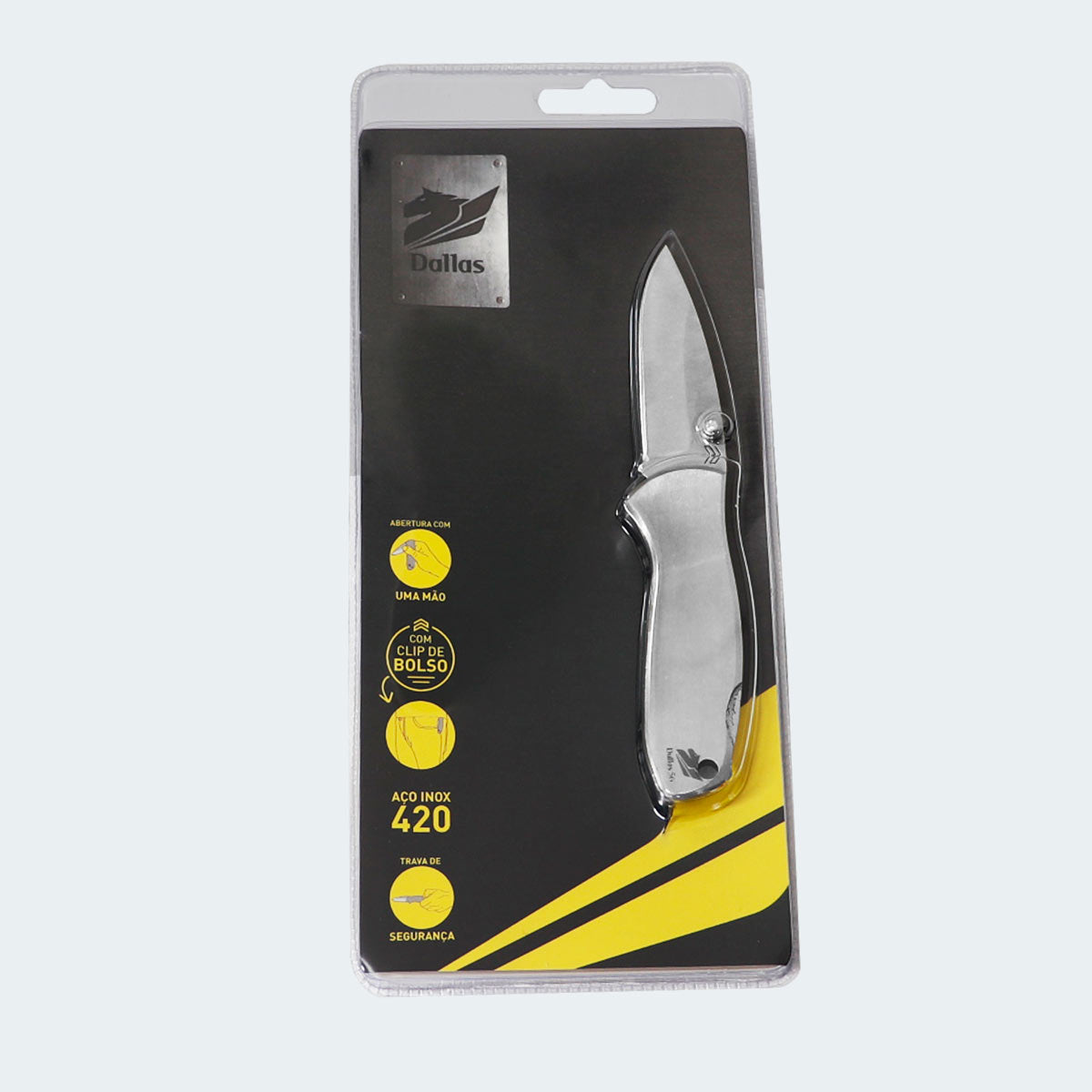 Canivete Cimo Dallas 56 Cabo Inox Com Clip – DA56