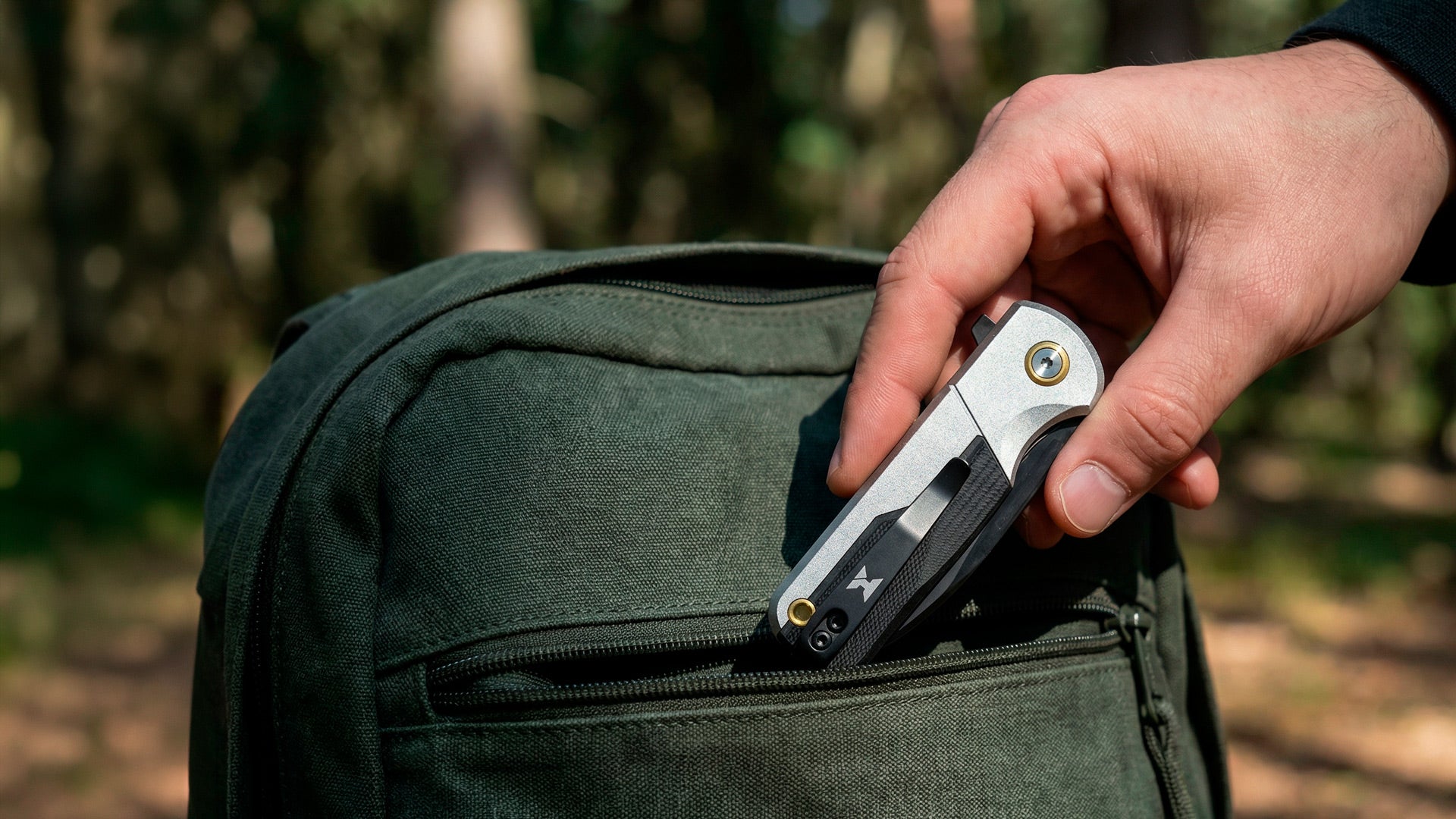 HydroSight Aero — Canivete EDC Compacto 70mm Lâmina PVD