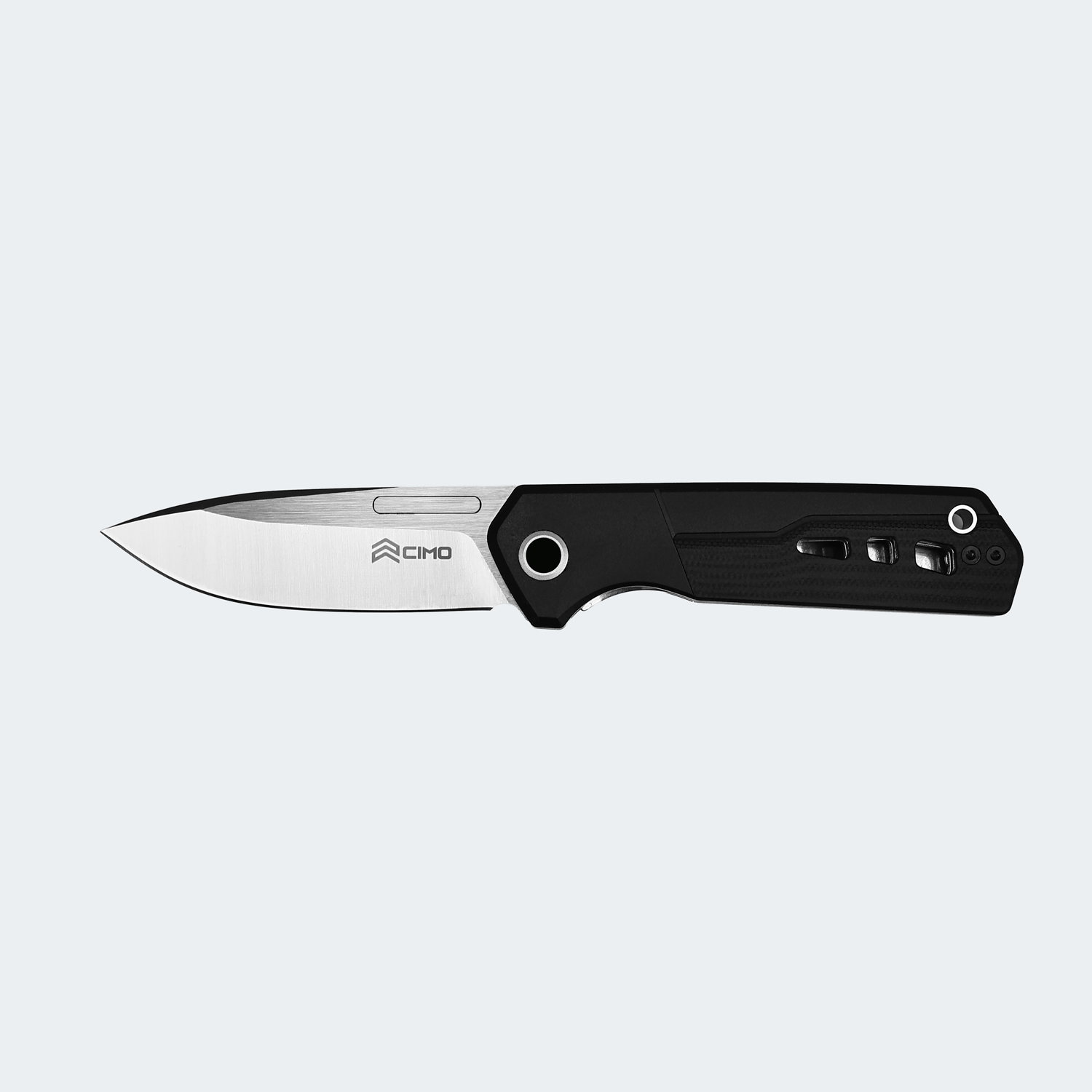 HydroStride Eclipse — Canivete EDC 79mm Lâmina 14C28N All-Black