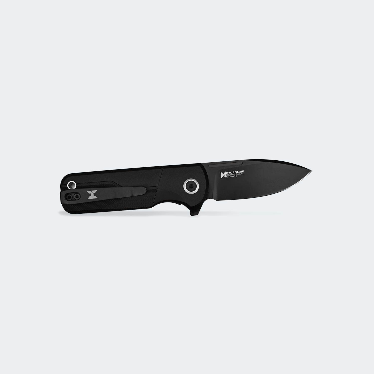 HydroSight Full Eclipse — Canivete EDC 70mm Stealth All-Black PVD