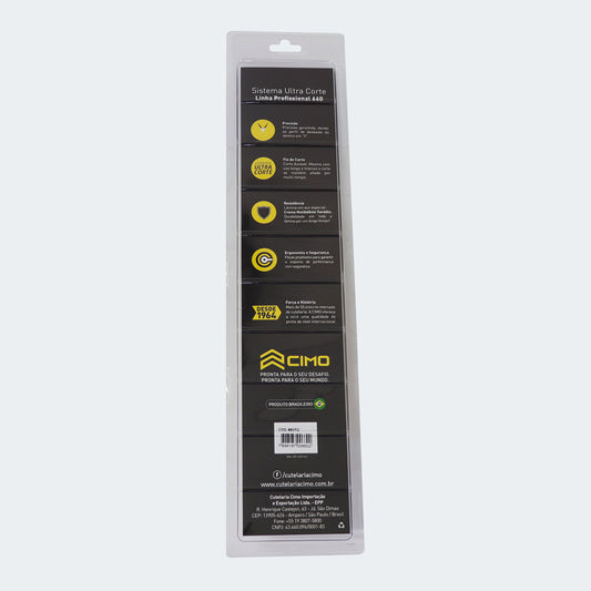 Faca Cimo Inox Cabo Anti-Bac. Tira Couro – 660/TC