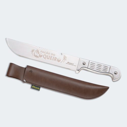 Facão Cimo 10” Inox Cabo Alumínio Com Bainha - Coqueiro - 1240/10 C/B