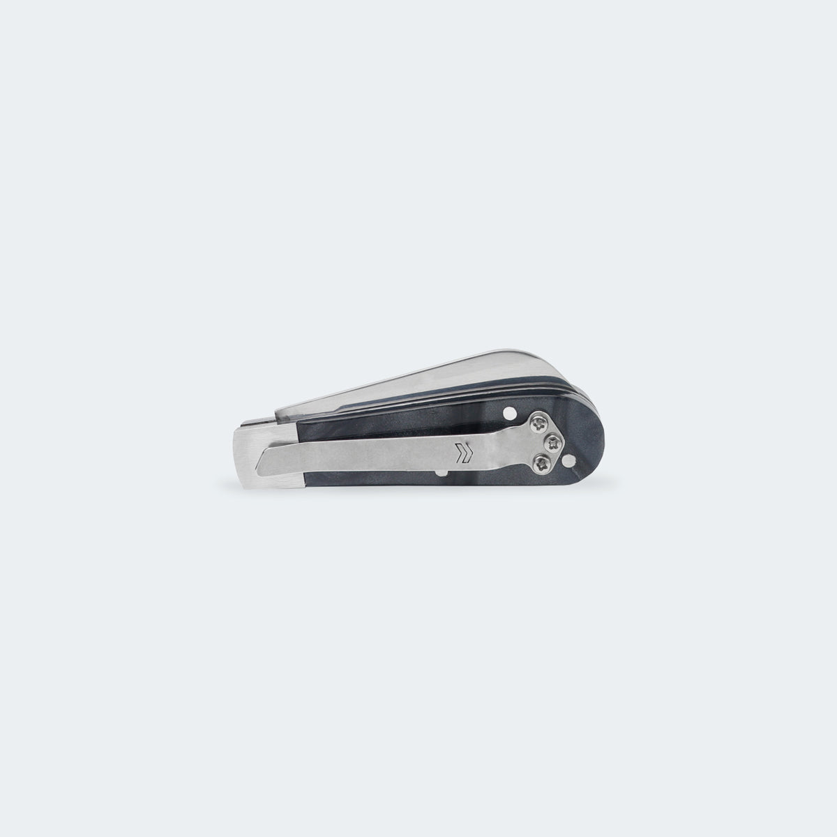 Canivete Cimo Inox Cabo Acrílico Preto Com Clip - 20/3 PT CLIP