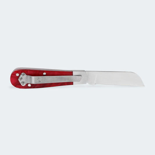 Canivete Cimo Inox Cabo Acrílico Vermelho Com Clip - 20/3 CLIP