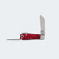 Canivete Cimo Inox Cabo Acrílico Vermelho Com Corrente E Bainha - 20/3 C/B