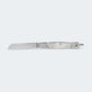 Canivete Cimo Inox Cabo Inox E Acrílico Branco Com Bainha - 330/5 I A C/B