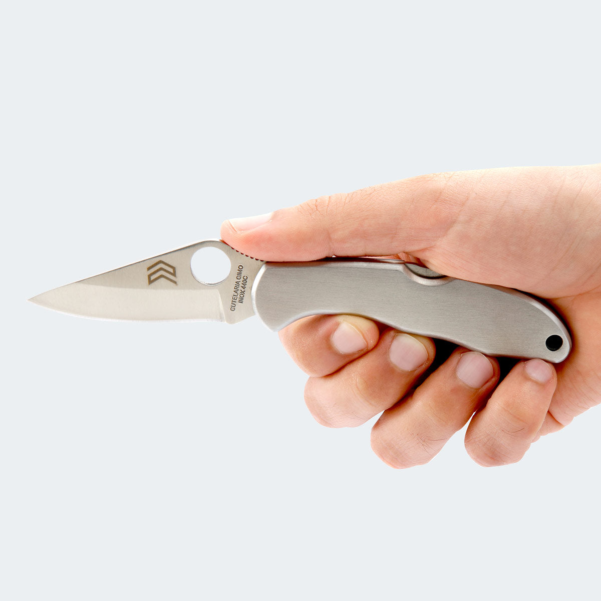 Canivete Cimo Heeler 3 Inox Cabo Inox Com Clip - 9440/3