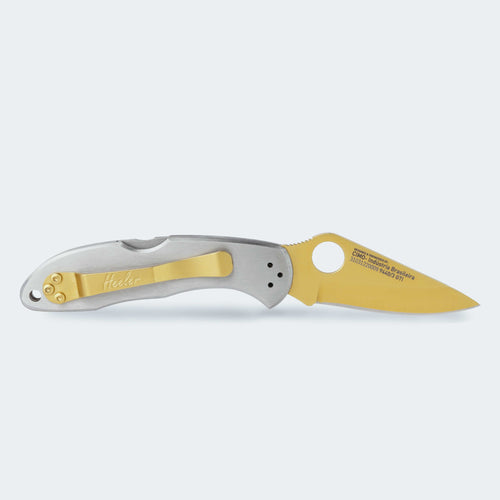 Canivete Cimo Heeler 3 Gold Titanium Com Clip - 9440/3-GTI