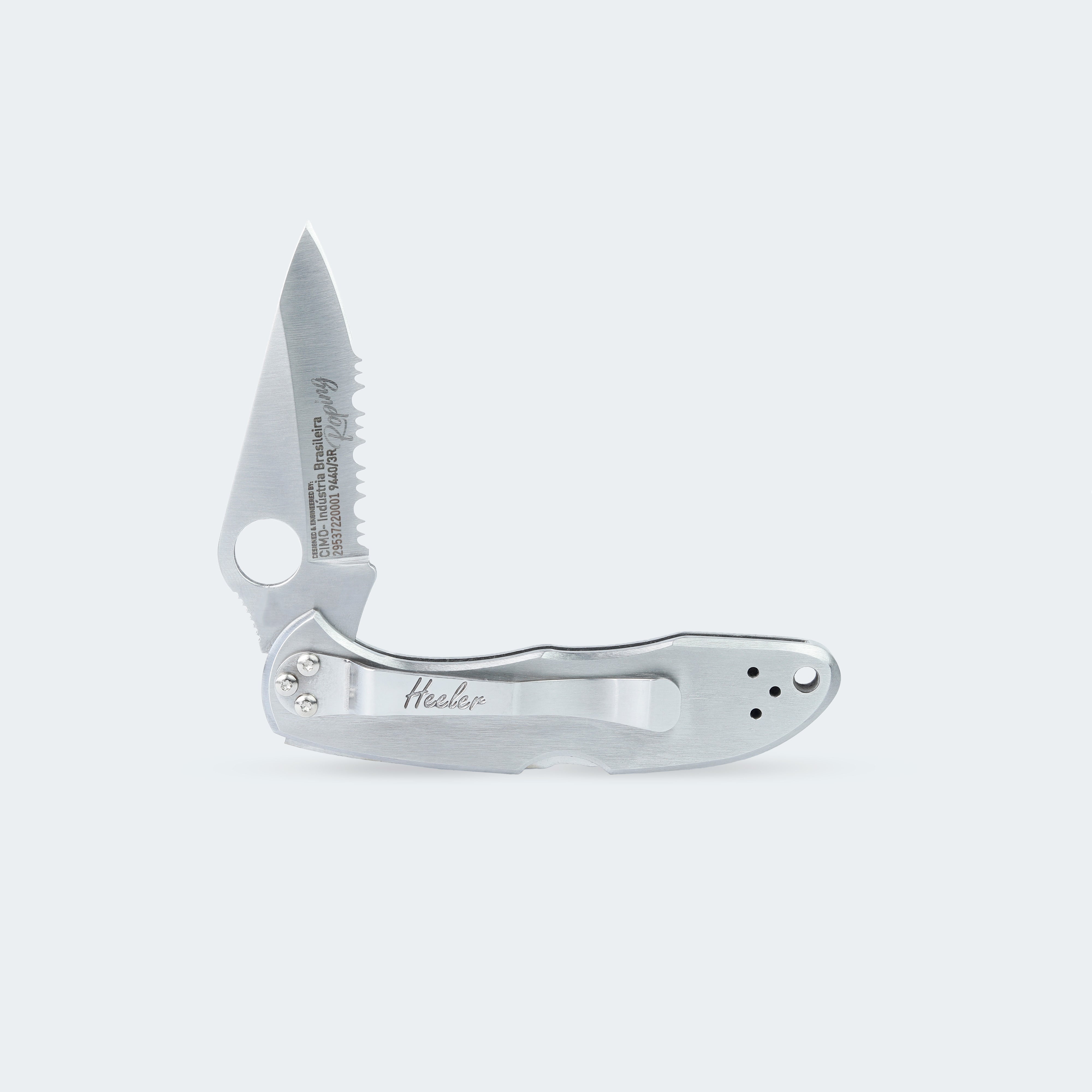 Canivete Cimo Heeler 3 Roping Inox com Clip - 9440/3R