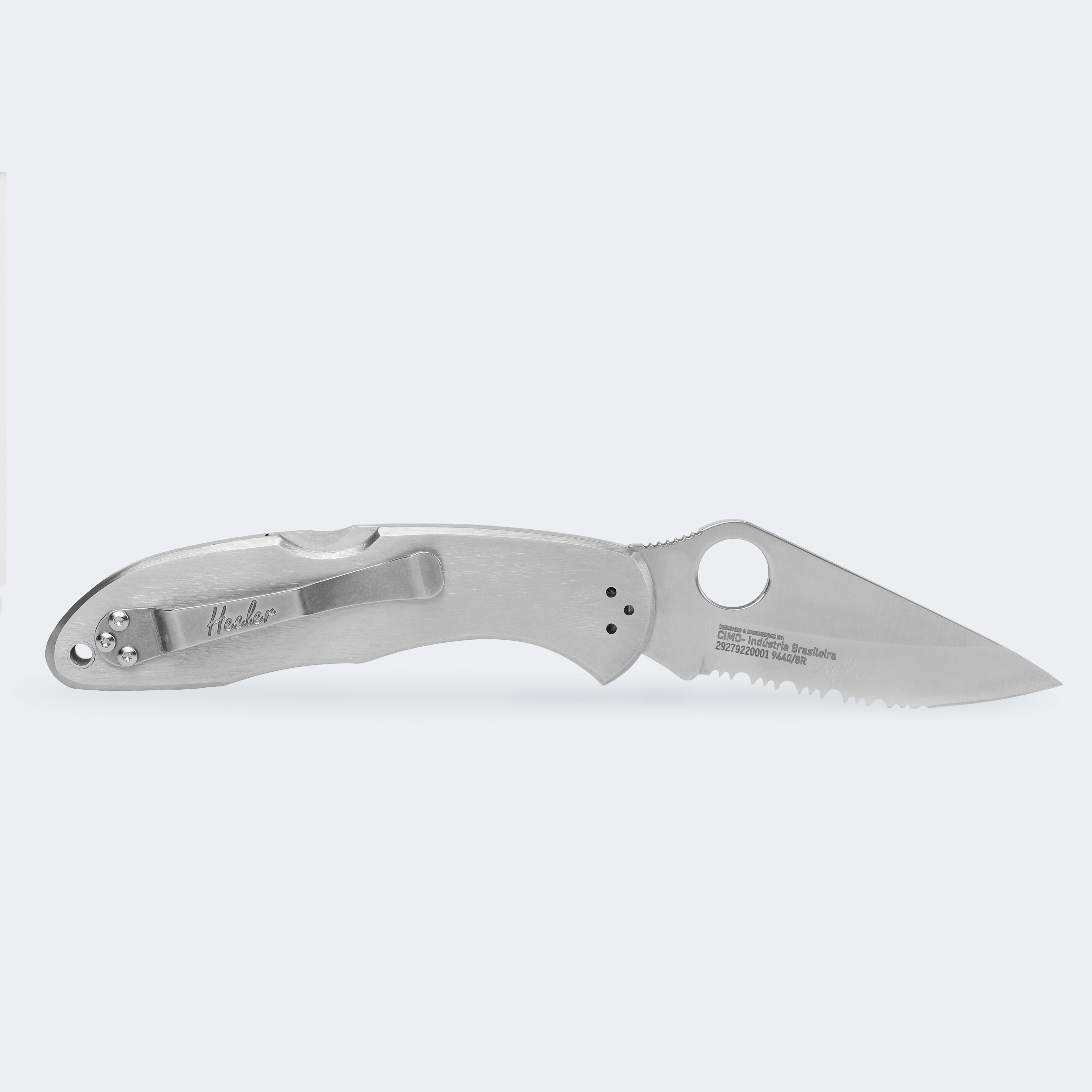 Canivete Cimo Heeler 8 Roping Inox Cabo Inox Com Clip - 9440/8R