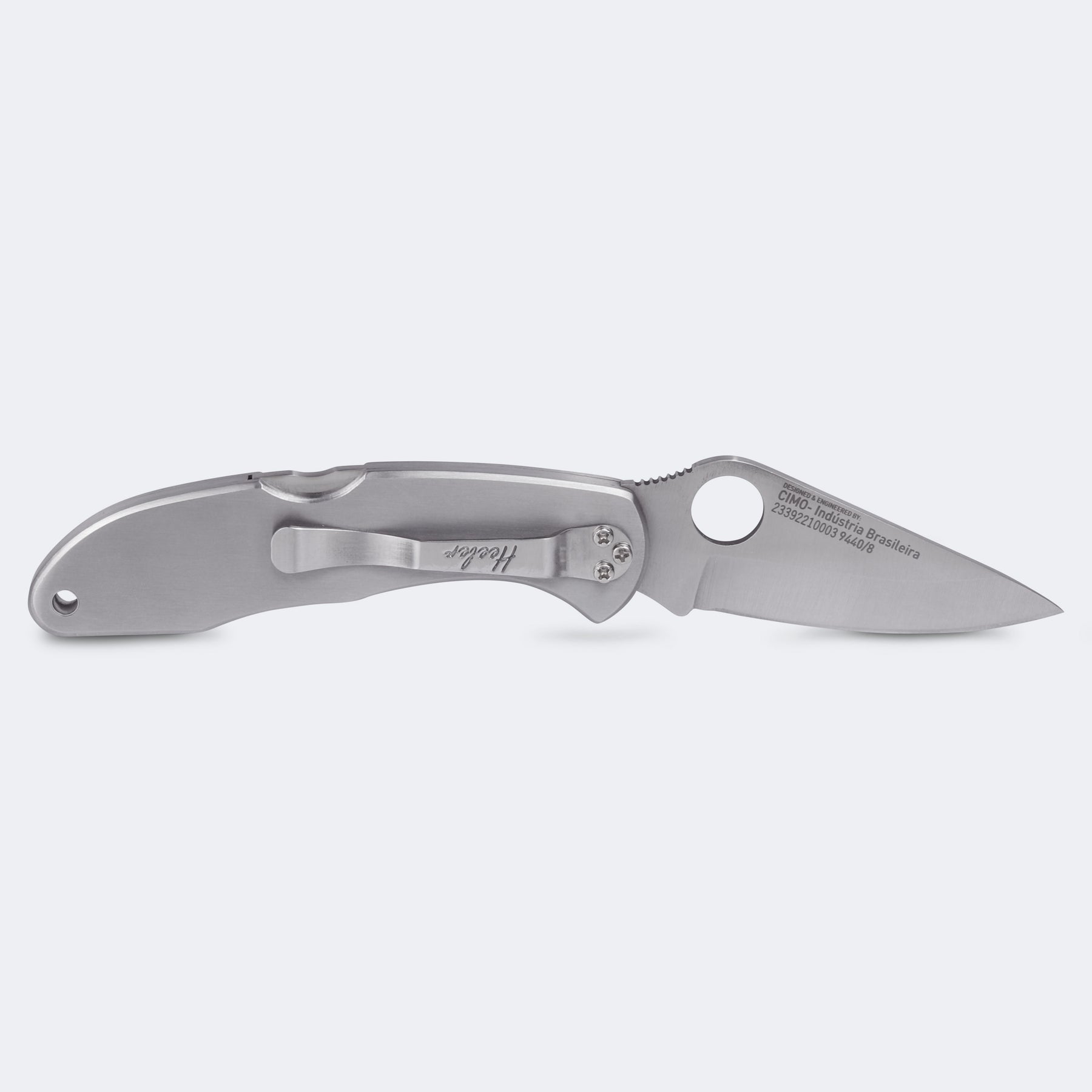 Canivete Cimo Heeler 8 Inox Cabo Inox Com Clip - 9440/8