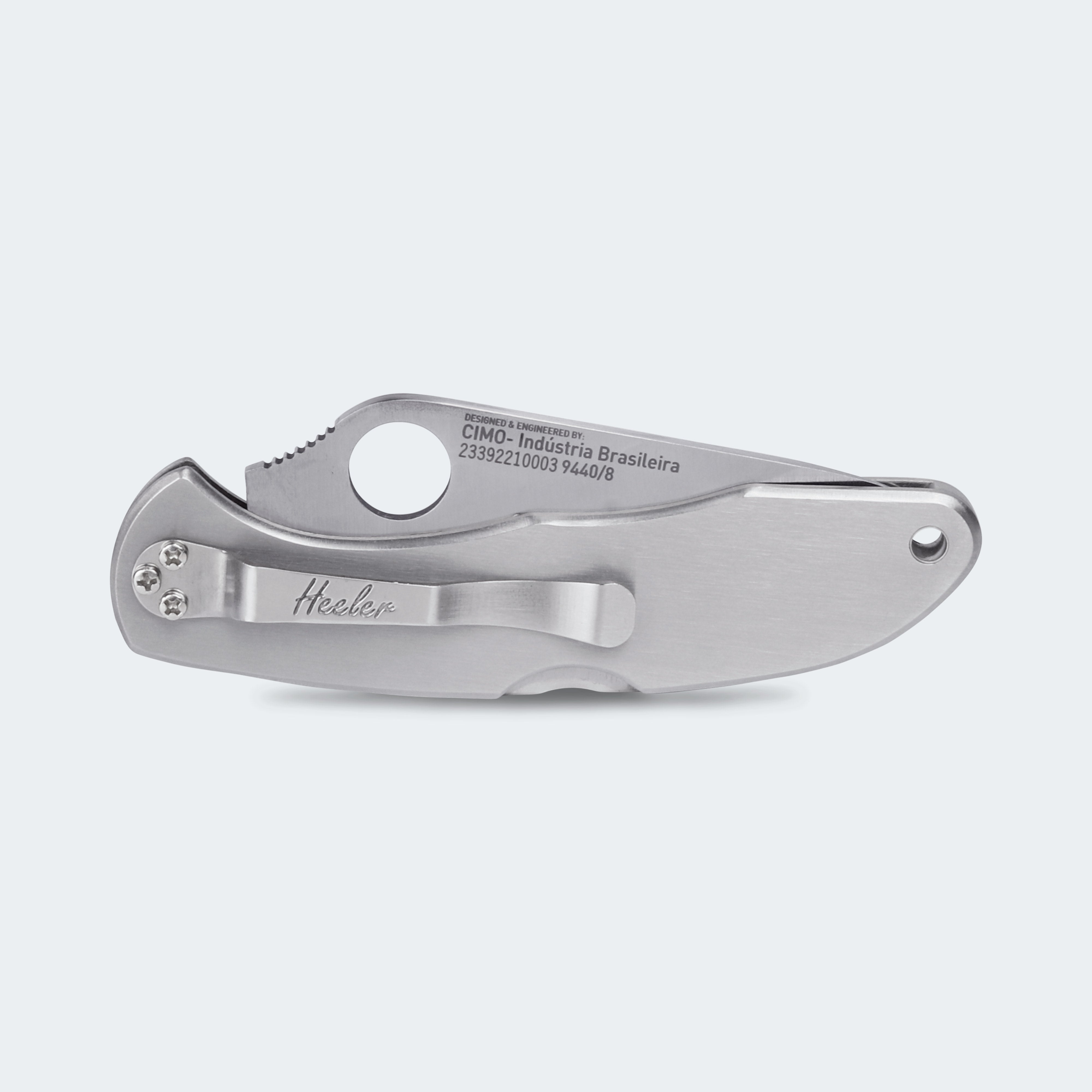 Canivete Cimo Heeler 8 Inox Cabo Inox Com Clip - 9440/8