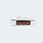Canivete Cimo Inox Cabo Inox E Acrílico Marrom Com Bainha - 320/7 I A C/B