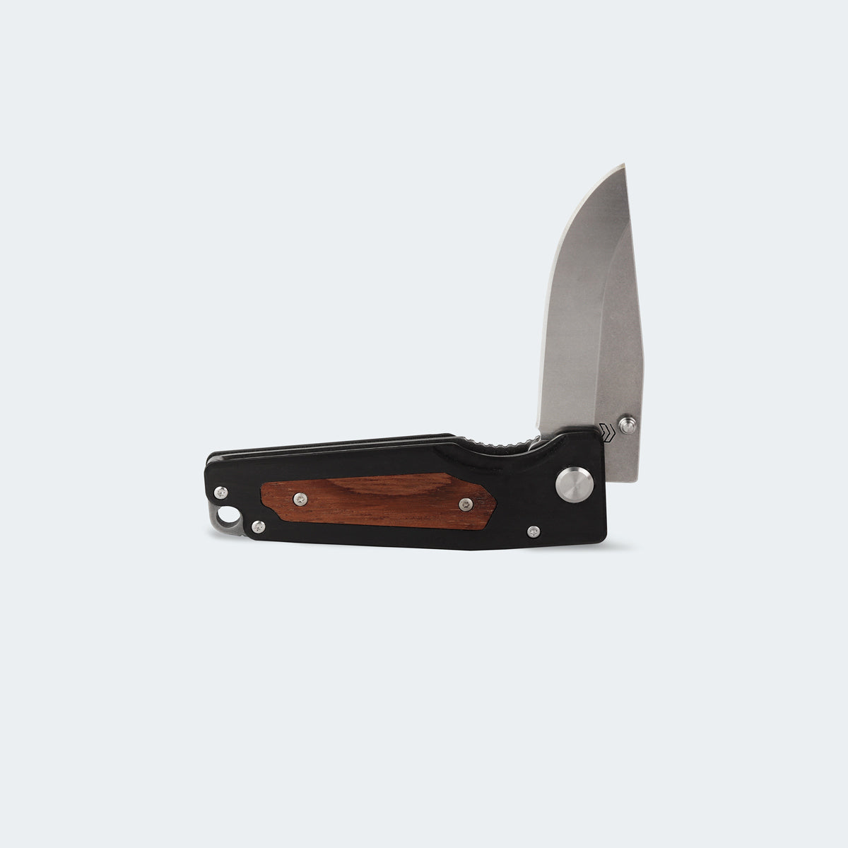 Canivete Cimo Colombo Inox Cabo Fibra de Carbono com Madeira com Clip - CO278-FC