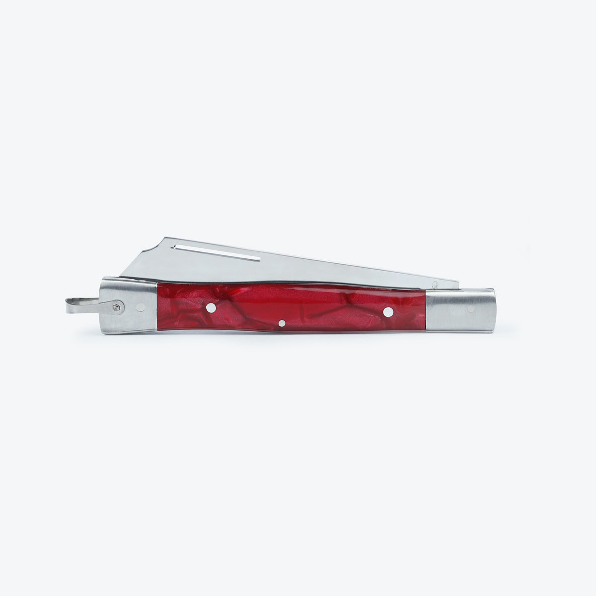 Edição Especial Ícones Cimo Canivete 330/L Inox Cabo em Acrilico Vermelho + 220/3 Mini