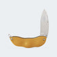Canivete Cimo Bagha Soja Inox Cabo Abs Dourado Com Bainha Marrom - HP66D C/B