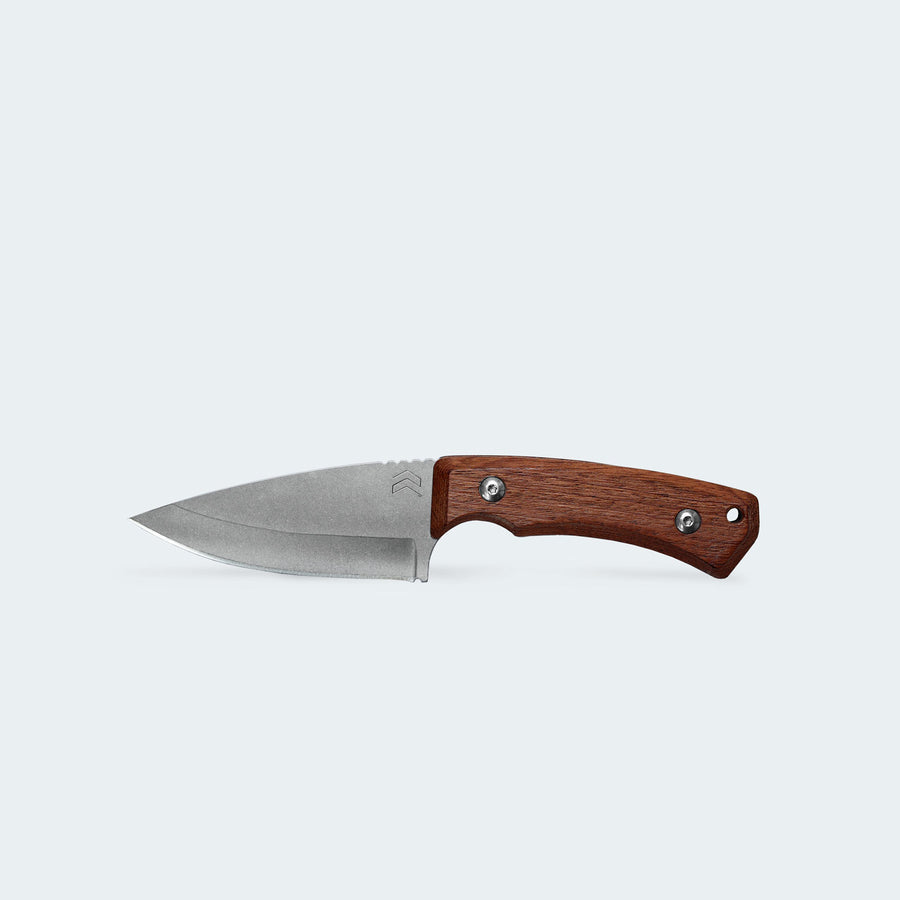 Faca Cimo Braba III Inox Cabo Madeira Com Bainha - BR389-MAD