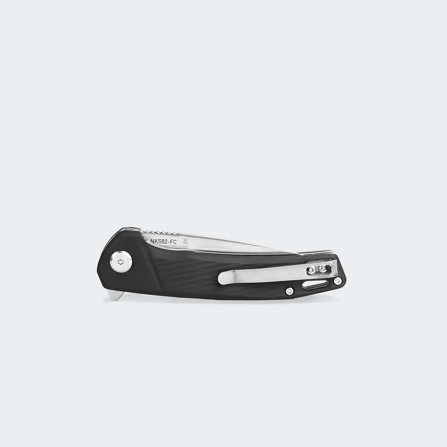 Canivete Cimo Nexus Fibra de Carbono e Aço Sueco C/ Rolamento - NKS82-FC