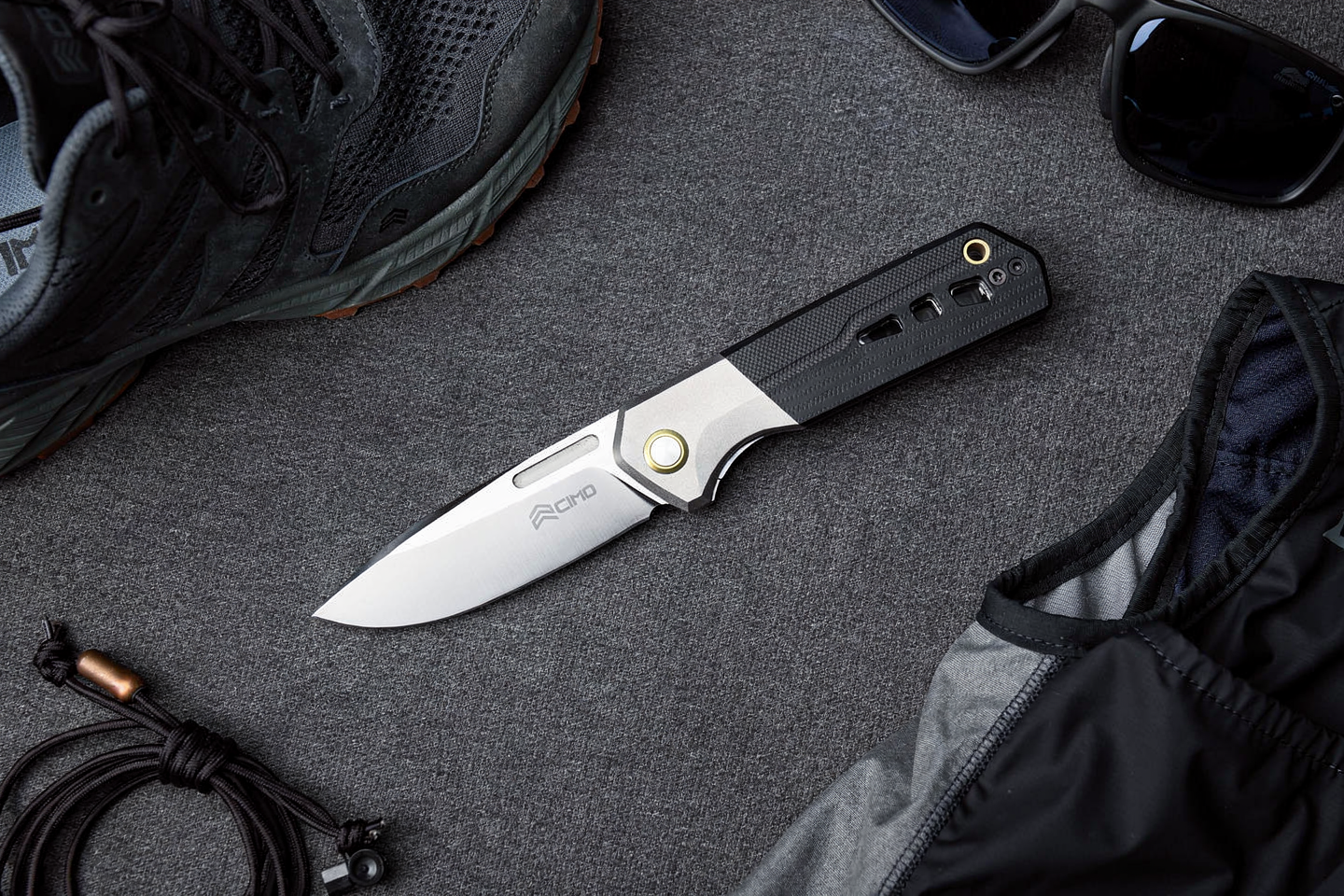 HydroStride Tracer — Canivete EDC 79mm Lâmina 14C28N Acetinado